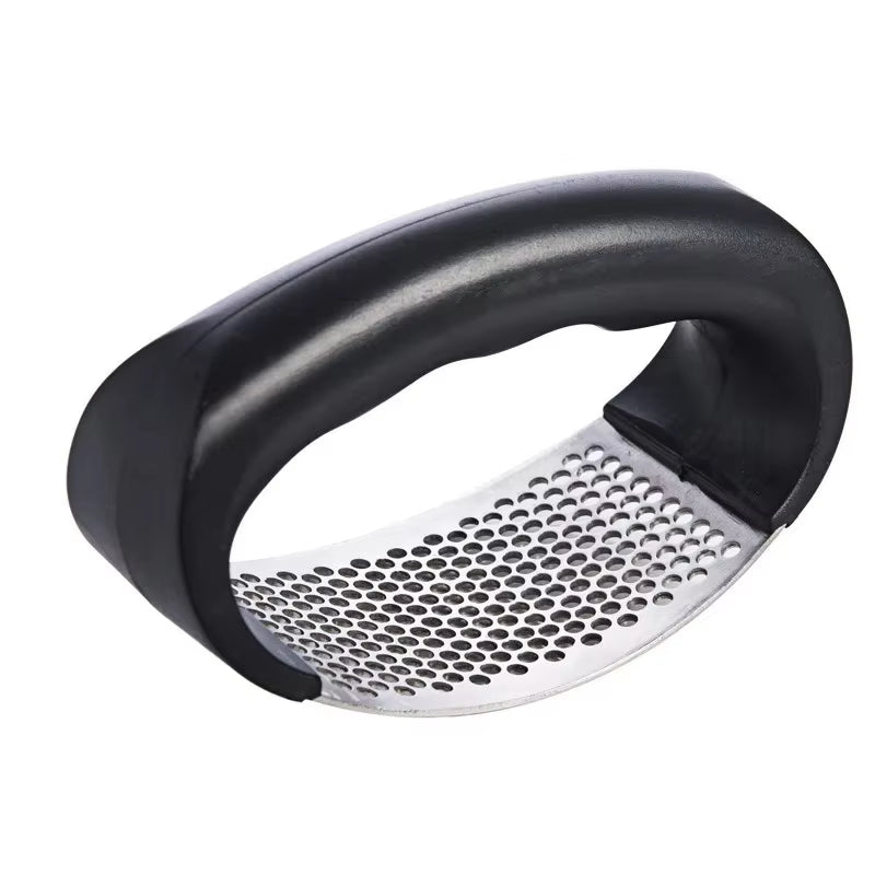 Stainless Steel Garlic Press Crusher — Manual Garlic Chopper & Kitchen Gadget